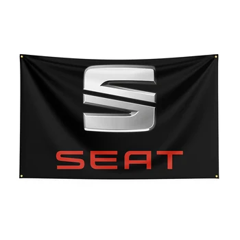 Флаг за седалки 90x150 см, авто банер с принтом от полиестер за декор