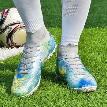 Футболни Обувки Messi Обувки на Едро Chuteira Society Здрава, Удобна е Качествена Футболна Обувки за Преграждане на белите Дробове Футзальных Маратонки