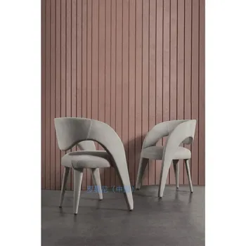 Хит на продажбите, маса за хранене, стол от скандинавски тъкан, модерен прост дизайнерски стол за кафе в хотела, Отдел 