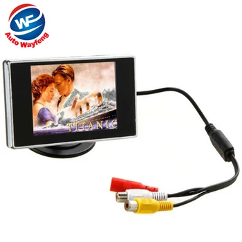 Цена по цена на завода на производителя Нов Цветен авто монитор 3,5 висока разделителна способност TFT LCD Монитор за задно виждане за DVD камера за задно виждане Безплатна доставка WF