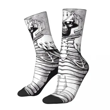 Черепа рицар Берсерка, класически чорапи с изображение на кон-на черепа, НАЙ-доброто ЗА ЗАКУПУВАНЕ на Контрастни Смешно саркастични компресия чорапи