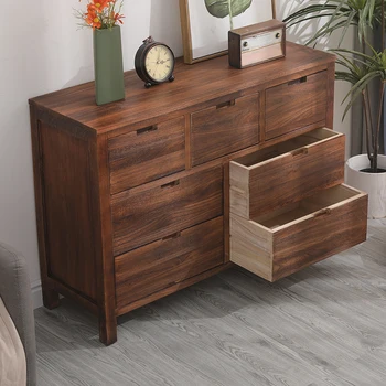 Шкаф за кофи от масивна дървесина, шкаф за съхранение в спалнята, запирающийся на шкафа в хола, ретро разтегателен кабинет
