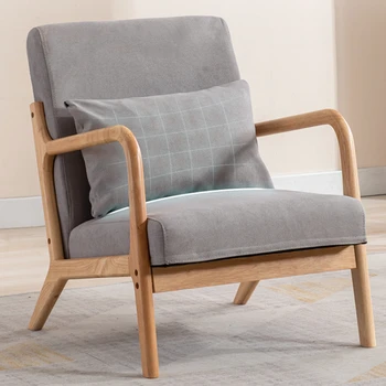 Японски Столове за дневна в скандинавски стил с Подлакътник, модерен диван, Стол за спални, Луксозни обзаведени с Мебели от дърво за интериора на Fauteuil, Мебели за апартаменти, WXH35XP