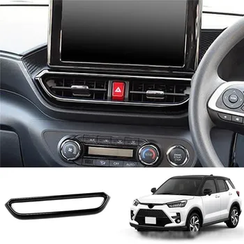 Ярко-черен автомобилен интериор, табло, централна конзола, отдушник, изходна рамка, накладки за Toyota Raize/GR 2020-2022